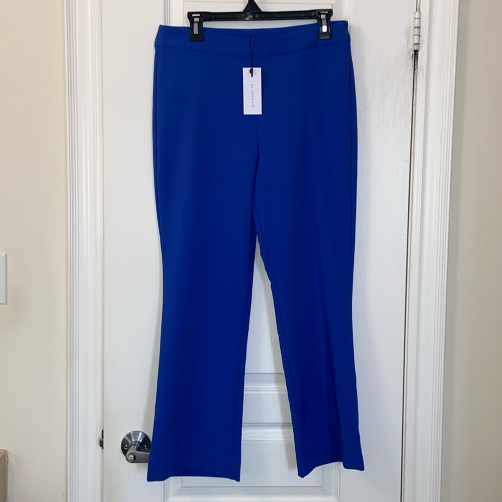 Dynamite cropped flare pants tag on